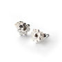 Shiny Silver Flower Studs, thumbnail 1 of 5