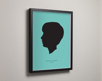Silhouette Portrait Prints, Handmade Using Your Photos, 7 of 10