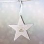 Personalised Engagement Wedding Wooden Star, thumbnail 3 of 3