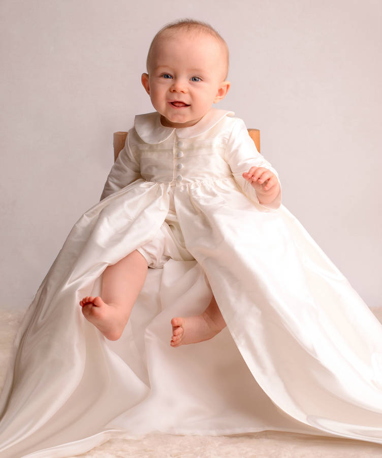 Silk shop baptism dress