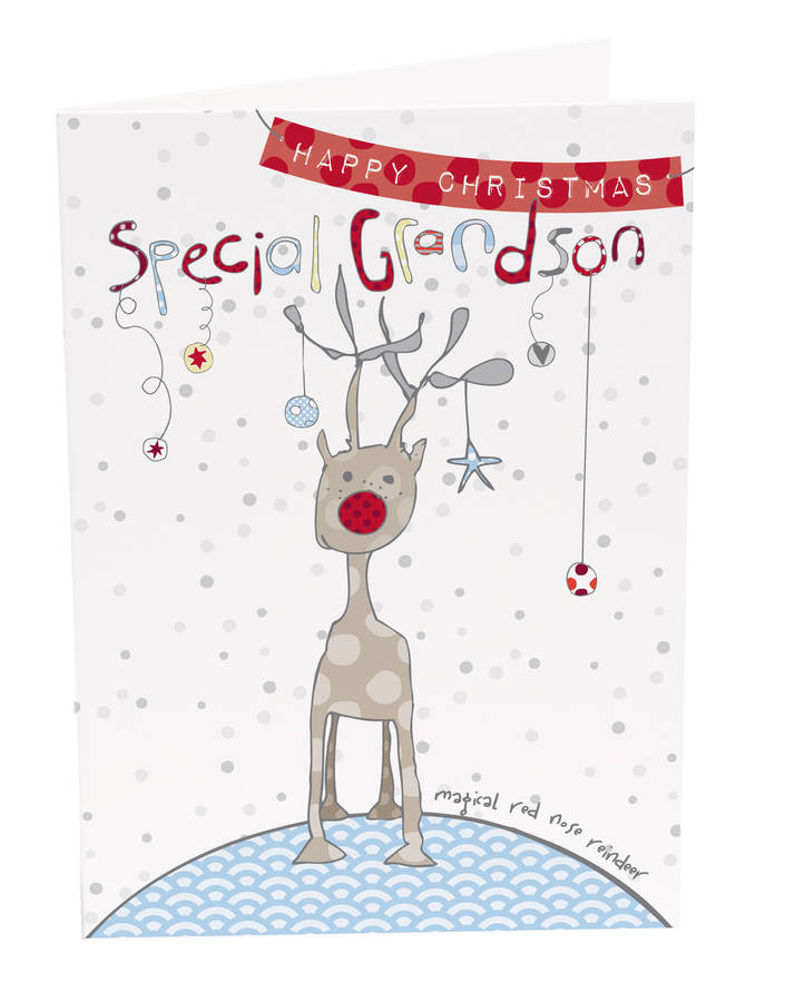 grandson christmas card by molly mae | notonthehighstreet.com