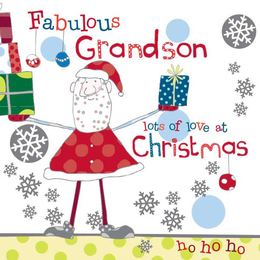 grandson christmas card by molly mae | notonthehighstreet.com