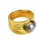 Lucia Ring Labradorite And Gold, thumbnail 1 of 3