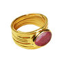 Lucia Ring Ruby And Gold, thumbnail 2 of 3