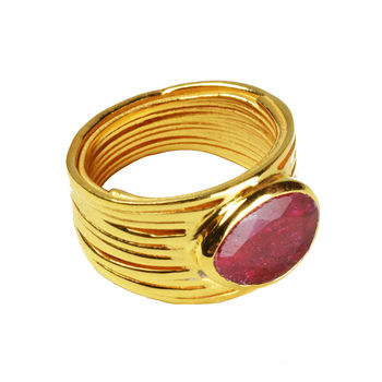 Lucia Ring Ruby And Gold, 2 of 3