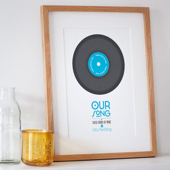 Personalised 'Our Song' Record Print, 7 of 12
