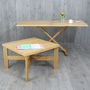 Oak Convertable Eco Coffee Table To Dining Table, thumbnail 1 of 10