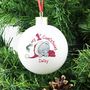 Personalised Baby's First Christmas Bauble, thumbnail 4 of 4