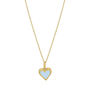 Gold Plated And Enamelled Heart Necklace, thumbnail 3 of 10