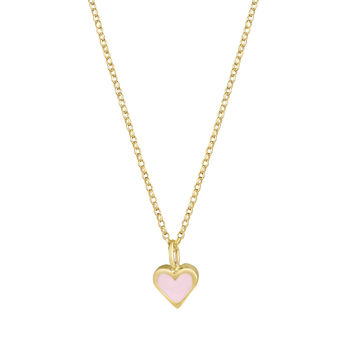 Gold And Enamelled Heart Necklace, 5 of 10