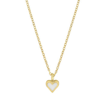Gold And Enamelled Heart Necklace, 7 of 10