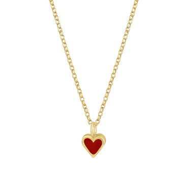 Gold And Enamelled Heart Necklace, 8 of 10
