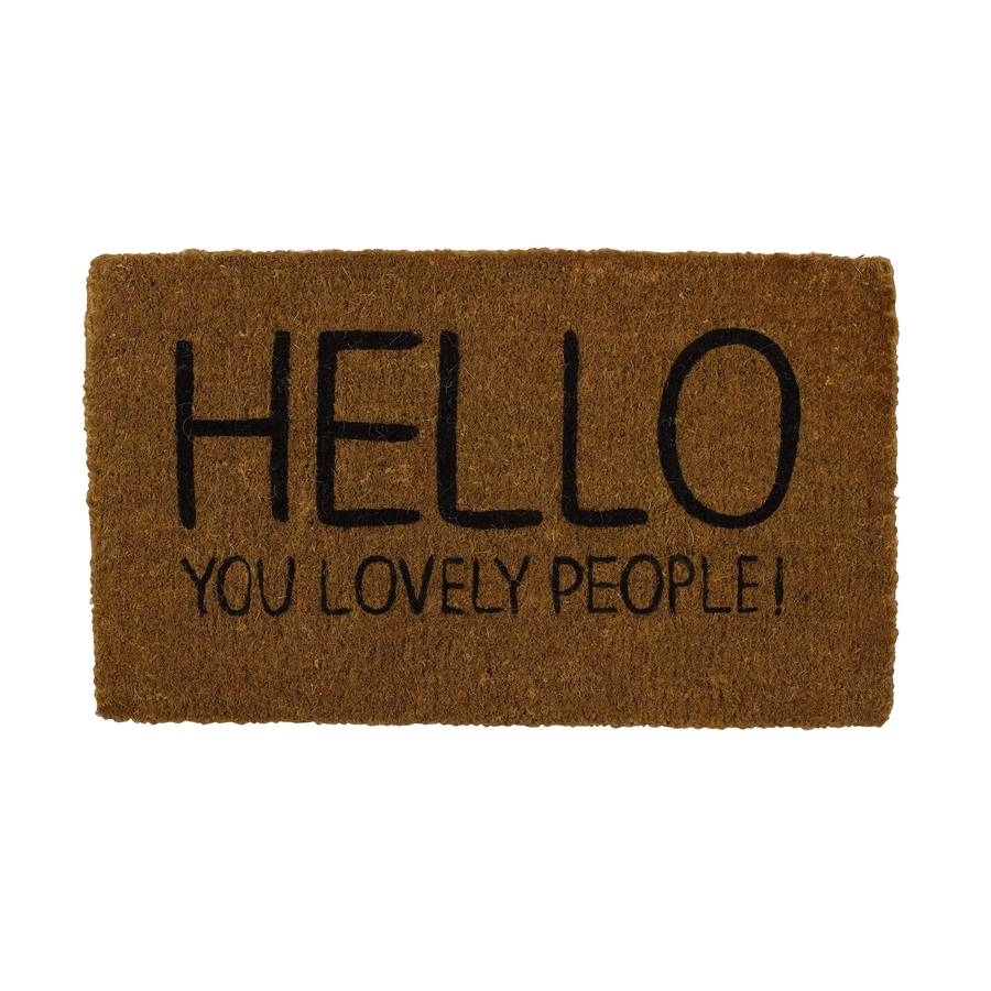 doormat for friendly people by doodlebugz | notonthehighstreet.com