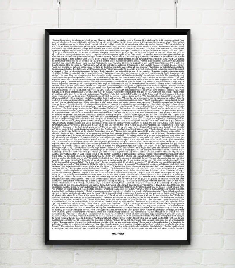Oscar Wilde Lots Of Quotes Print. Eight Sizes By I Love Design ...