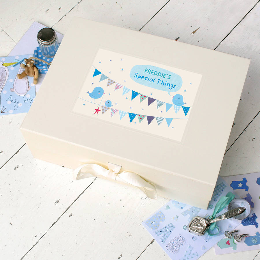 Personalised Boy's Keepsake Box By Made by Ellis