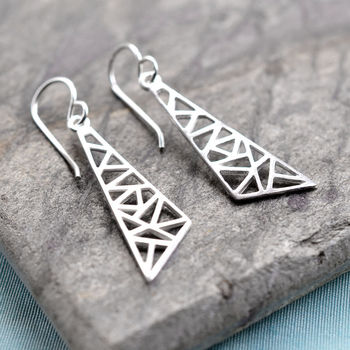 Sterling Silver Asymmetric Triangle Set, 3 of 5