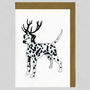 Illustrated Dalmatian Deer Blank Card, thumbnail 1 of 2