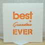 Best Grandma Ever Laser Cut Card, thumbnail 2 of 4
