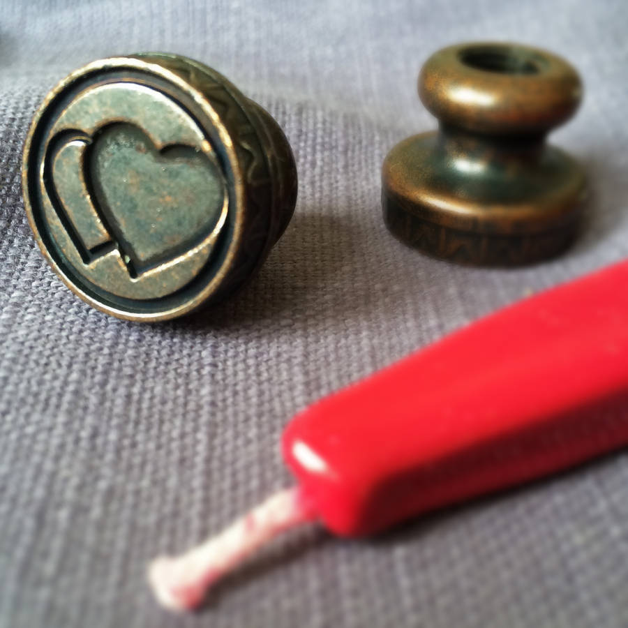 Love Heart Brass Wax Seal