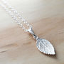 Sterling Silver Mint Leaf Necklace, thumbnail 1 of 6