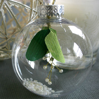 Paper Mistletoe Bauble Decoration, 5 of 5