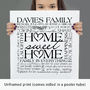Personalised Family 'Home Sweet Home' Art, thumbnail 5 of 8