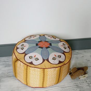 Set Of Three Pouffes Fox Badger And Owl, 3 of 7
