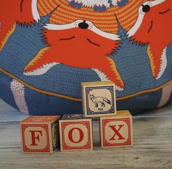 Set Of Three Pouffes Fox Badger And Owl, 4 of 7