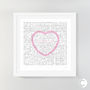 Personalised Word Search Print With Heart, thumbnail 5 of 5