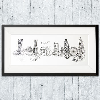 Personalised Your Skyline Illustration Print, 4 of 8
