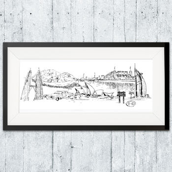 Personalised Your Skyline Illustration Print, 3 of 8
