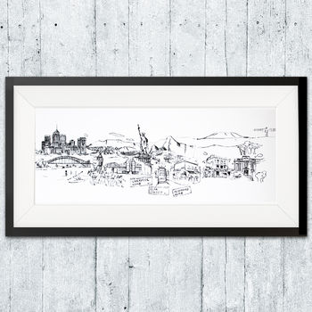 Personalised Your Skyline Illustration Print, 7 of 8
