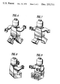 Framed Lego Man Sheet Two Patent Art Print, 5 of 6