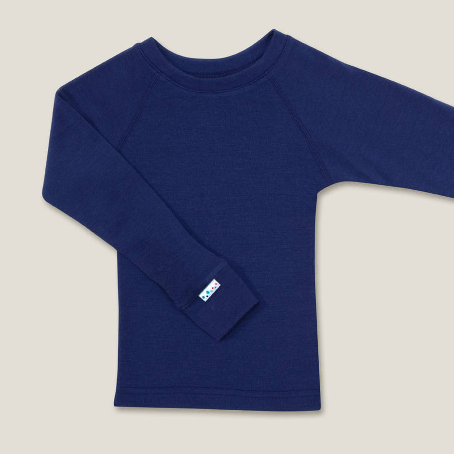 superfine merino kids base layer top by superlove