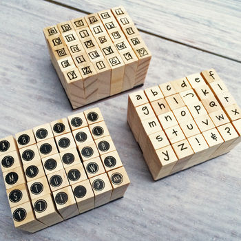 Miniature Alphabet Stamps Set, 5 of 9