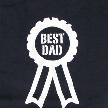 Best Dad Rosette Print T Shirt, 4 of 6