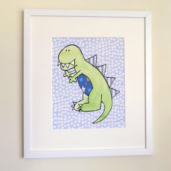Dinosaur Children's Personalised Print, 7 of 10
