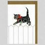Illustrated Here Kitty Kitty Blank Card, thumbnail 1 of 2