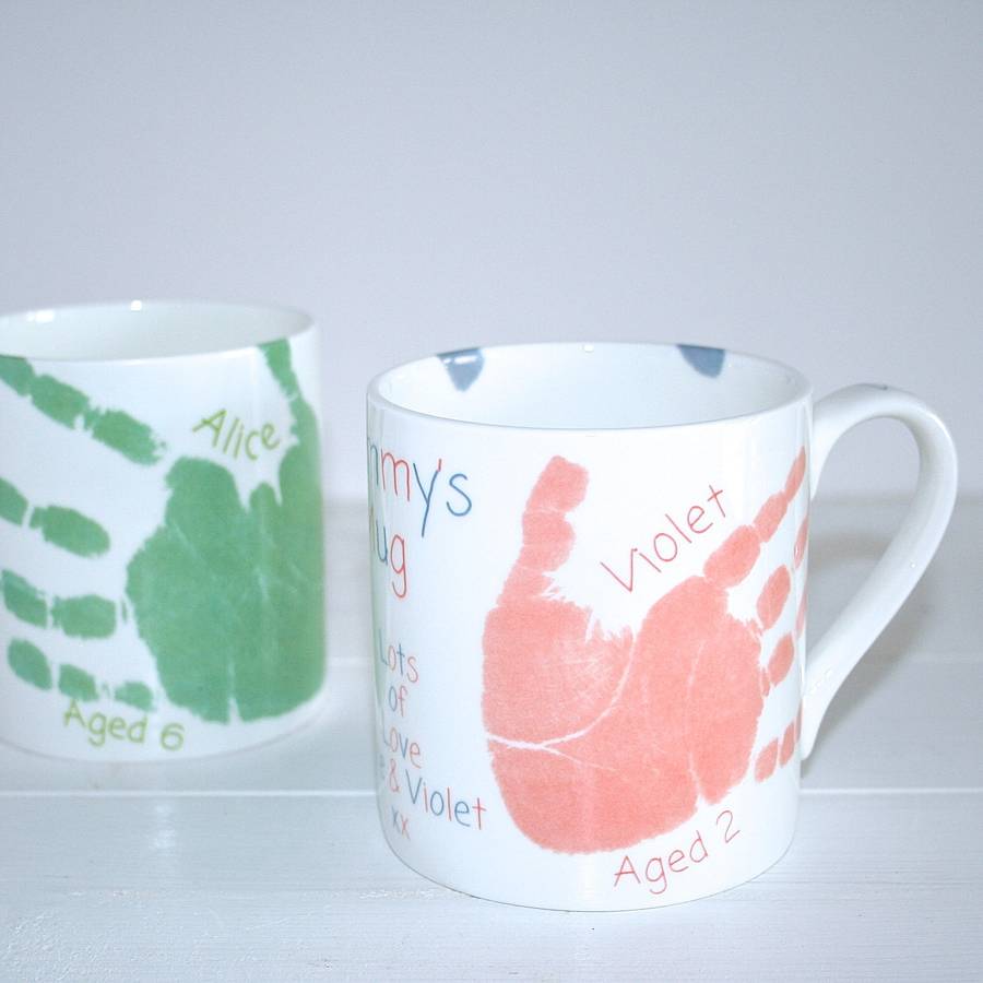 handprint mug for dad