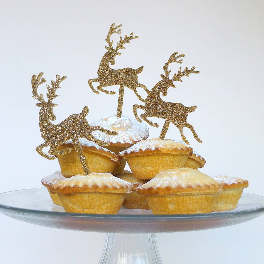 gold glitter christmas reindeer cake topper by miss cake gold glitter christmas reindeer cake topper by miss cake