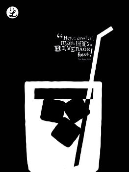 Big Lebowski 'Beverage Here' Art Print, 3 of 4