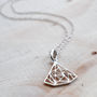 Sterling Silver Art Deco Triangles Necklace, thumbnail 2 of 6