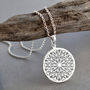 Sterling Silver Snowflake Necklace, thumbnail 1 of 6