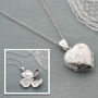 Sterling Silver Four Piece Heart Locket Necklace, thumbnail 2 of 6
