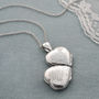 Sterling Silver Four Piece Heart Locket Necklace, thumbnail 4 of 6