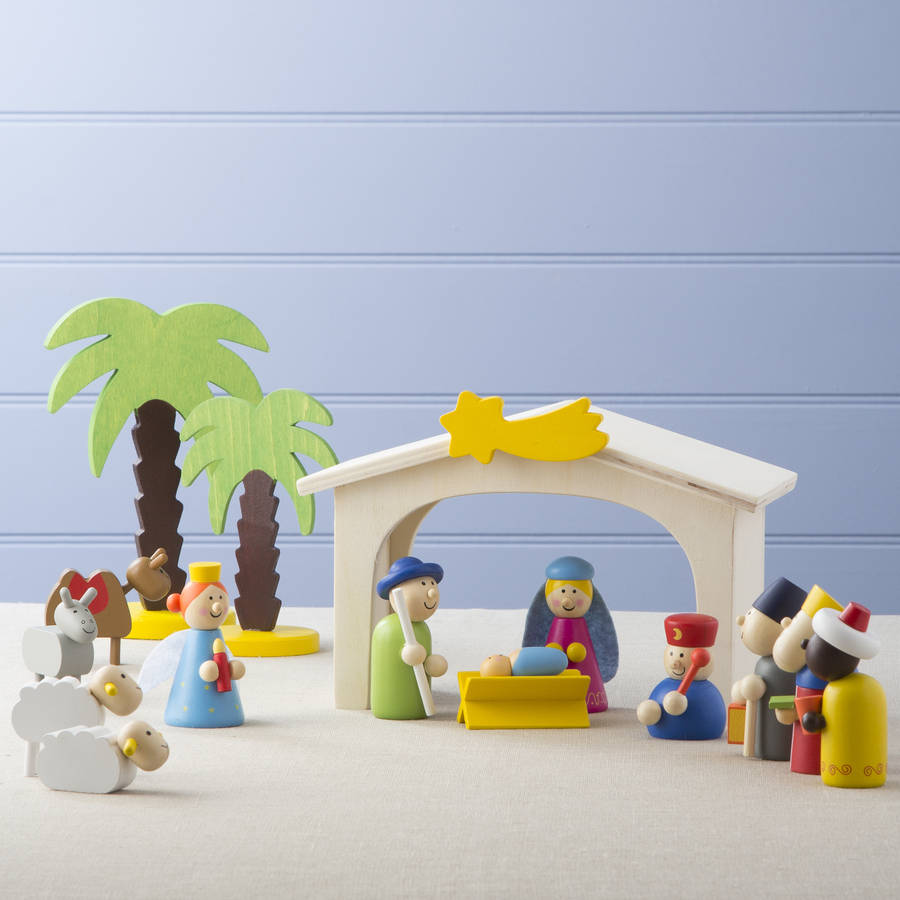 Childrens Nativity Set By The Christmas Home Notonthehighstreet Childrens Nativity Set