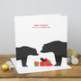 Merry Christmas Mummy And Daddy Bear Card, thumbnail 1 of 2