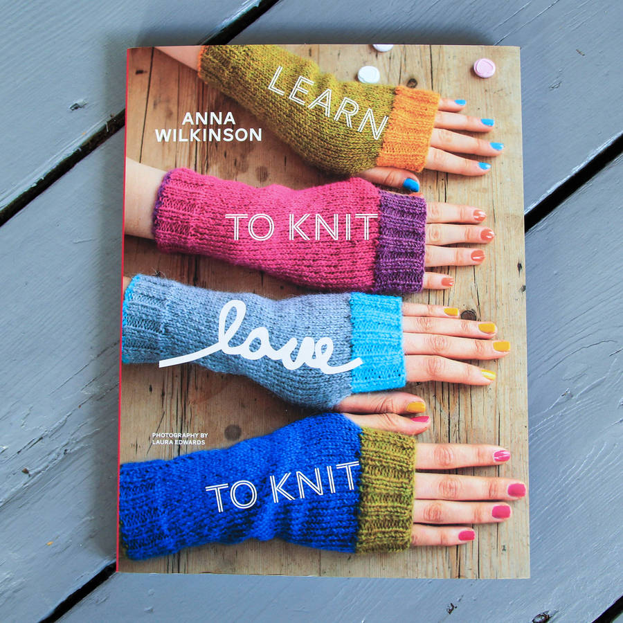 learn to knit, love to knit craft book by berylune