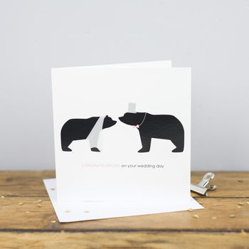 Congratulations On Your Wedding Day, Bear Card, 2 of 9