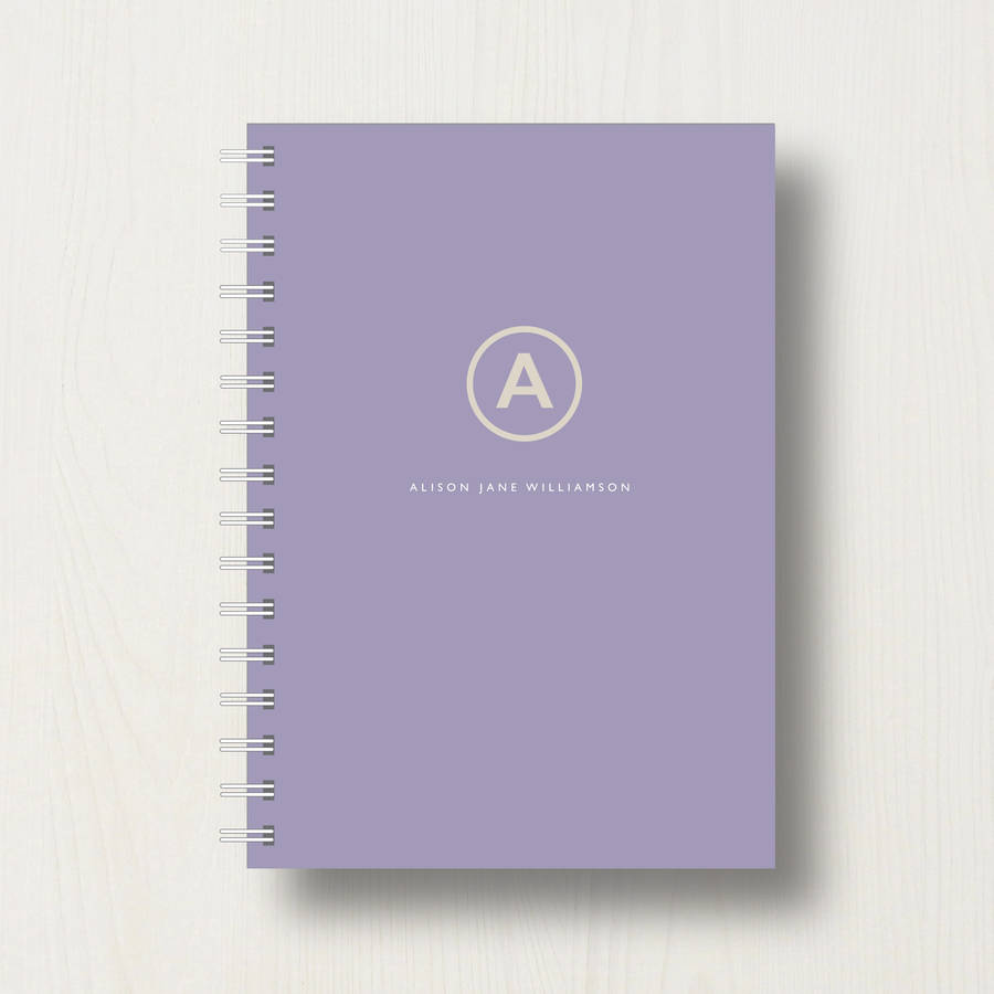 Personalised Name Journal: Modern By Designed | notonthehighstreet.com